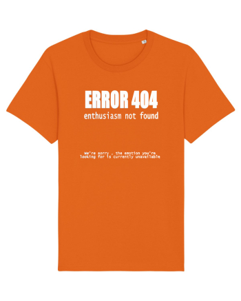 Error 404 Bright Orange