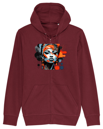 Tribal 1 Burgundy