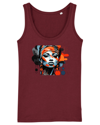 Tribal 1 Burgundy