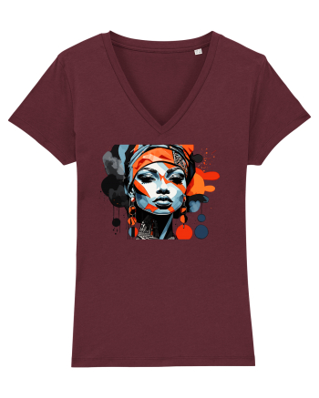 Tribal 1 Burgundy