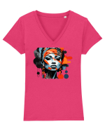 Tribal 1 Tricou mânecă scurtă guler V Damă Evoker