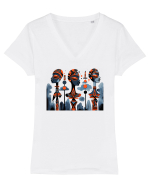 Tribal 2 Tricou mânecă scurtă guler V Damă Evoker