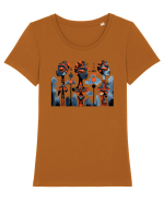 Tribal 2 Tricou mânecă scurtă guler larg fitted Damă Expresser
