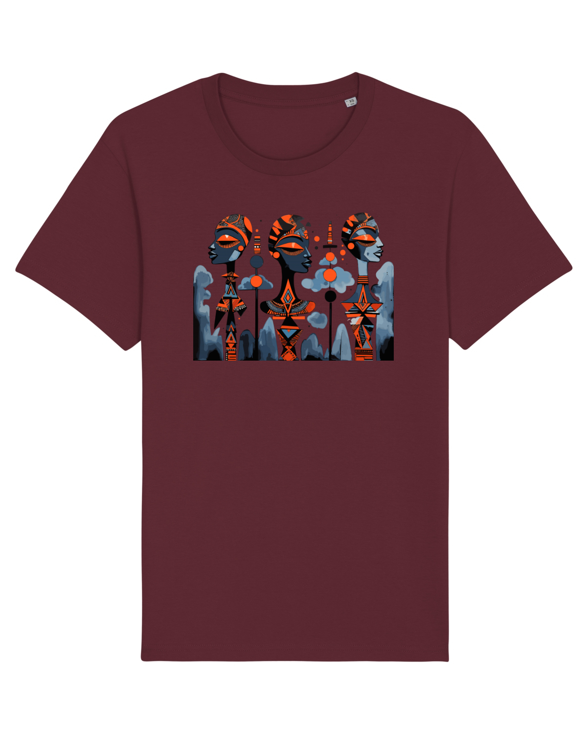 Tricou mânecă scurtă Unisex Rocker Burgundy