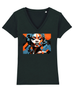 Tribal 3 Tricou mânecă scurtă guler V Damă Evoker