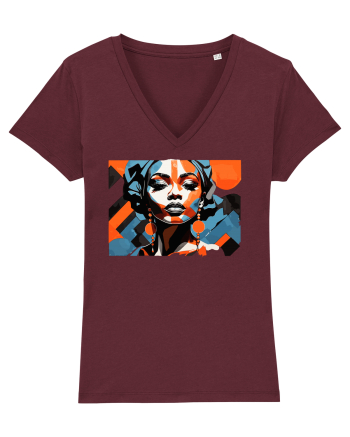 Tribal 3 Burgundy