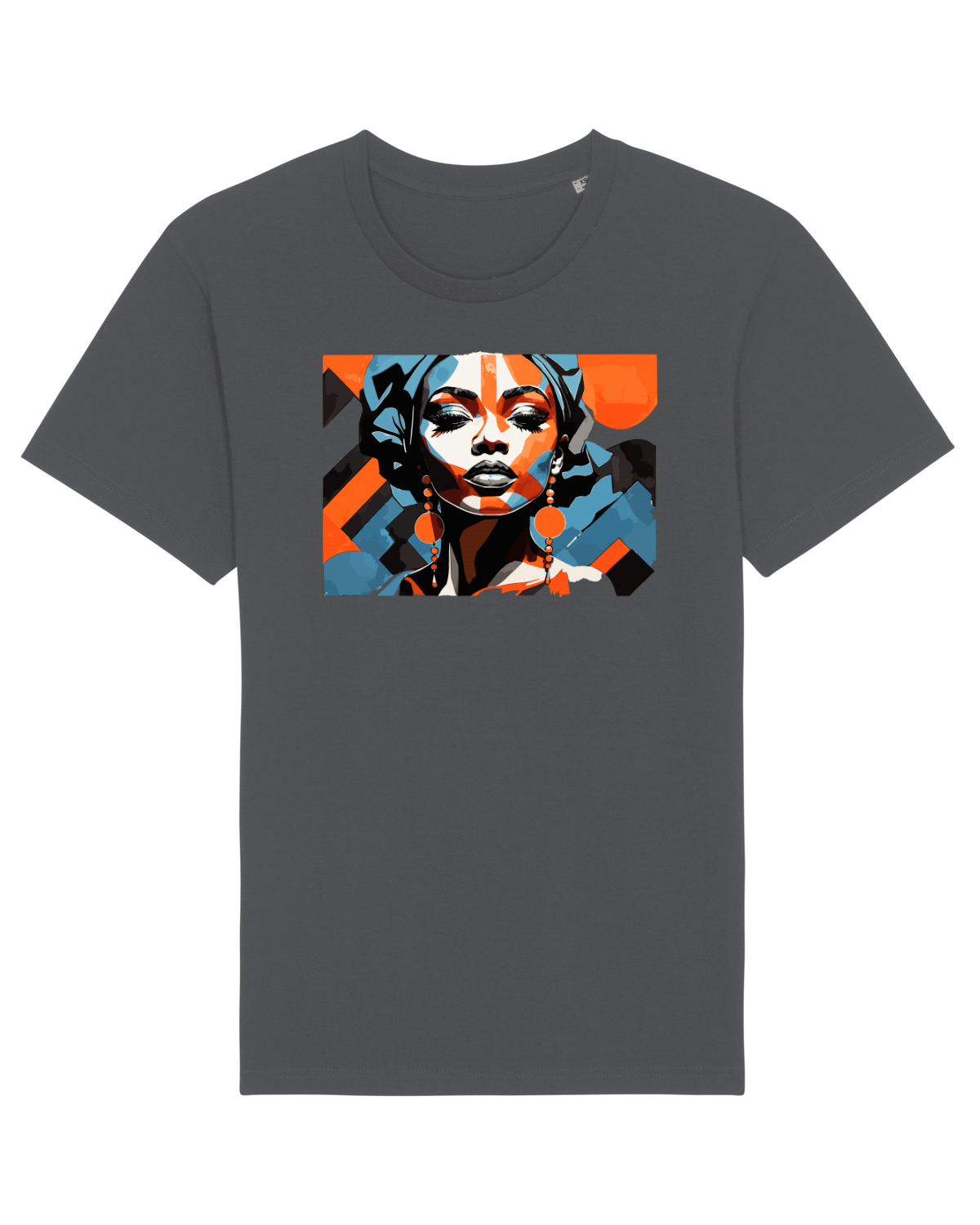 Tricou mânecă scurtă Unisex Rocker Anthracite