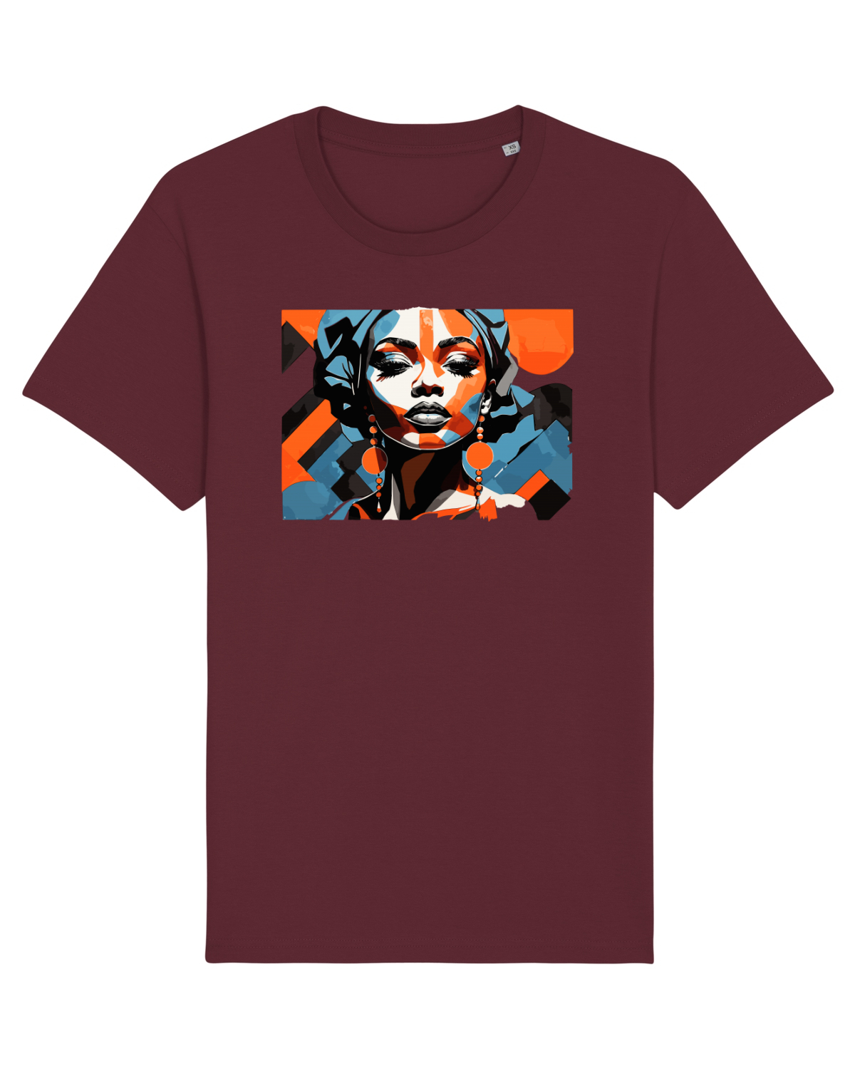 Tricou mânecă scurtă Unisex Rocker Burgundy