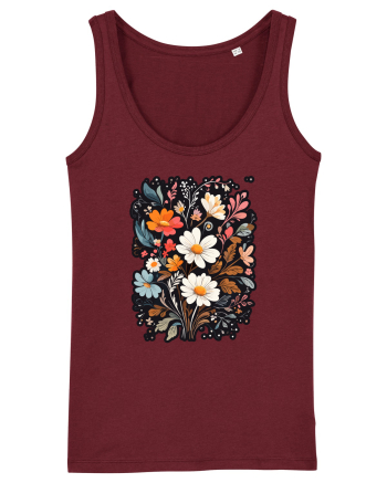 Flori boho 1 Burgundy