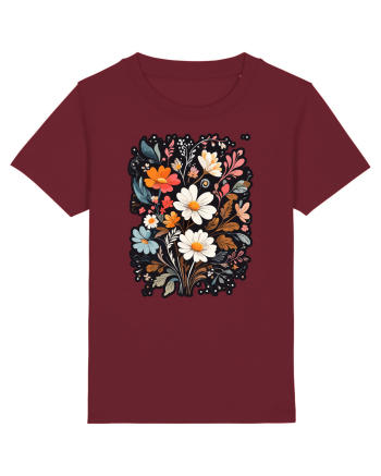 Flori boho 1 Burgundy