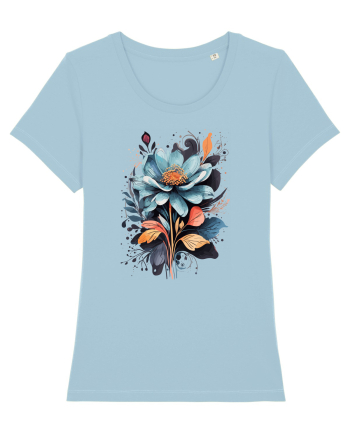 Flori boho 2 Sky Blue