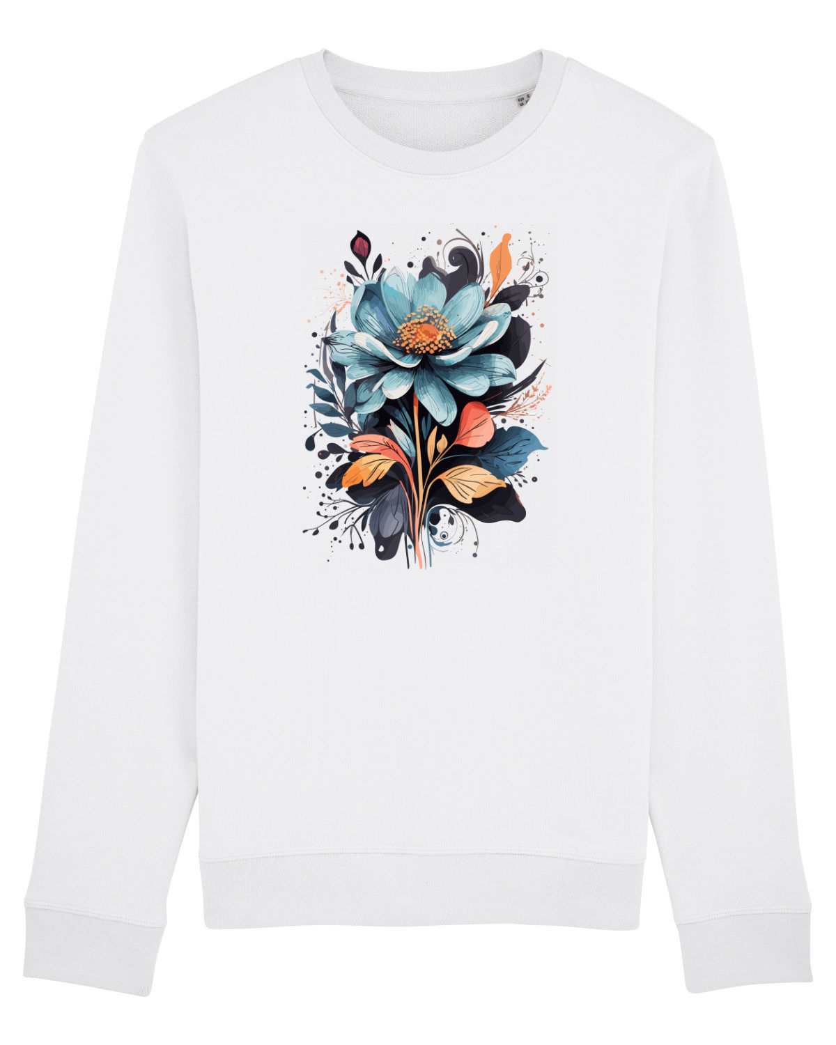 Bluză mânecă lungă Unisex Rise White