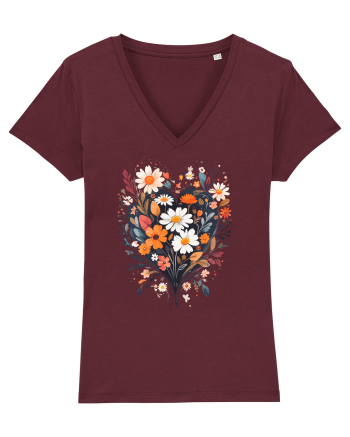 Flori boho 3 Burgundy