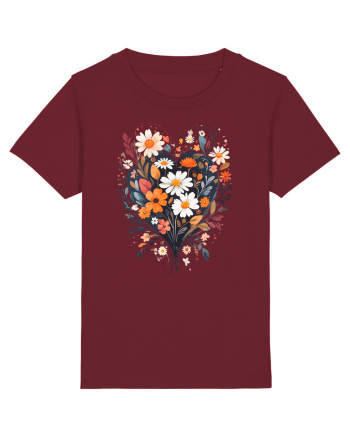 Flori boho 3 Burgundy