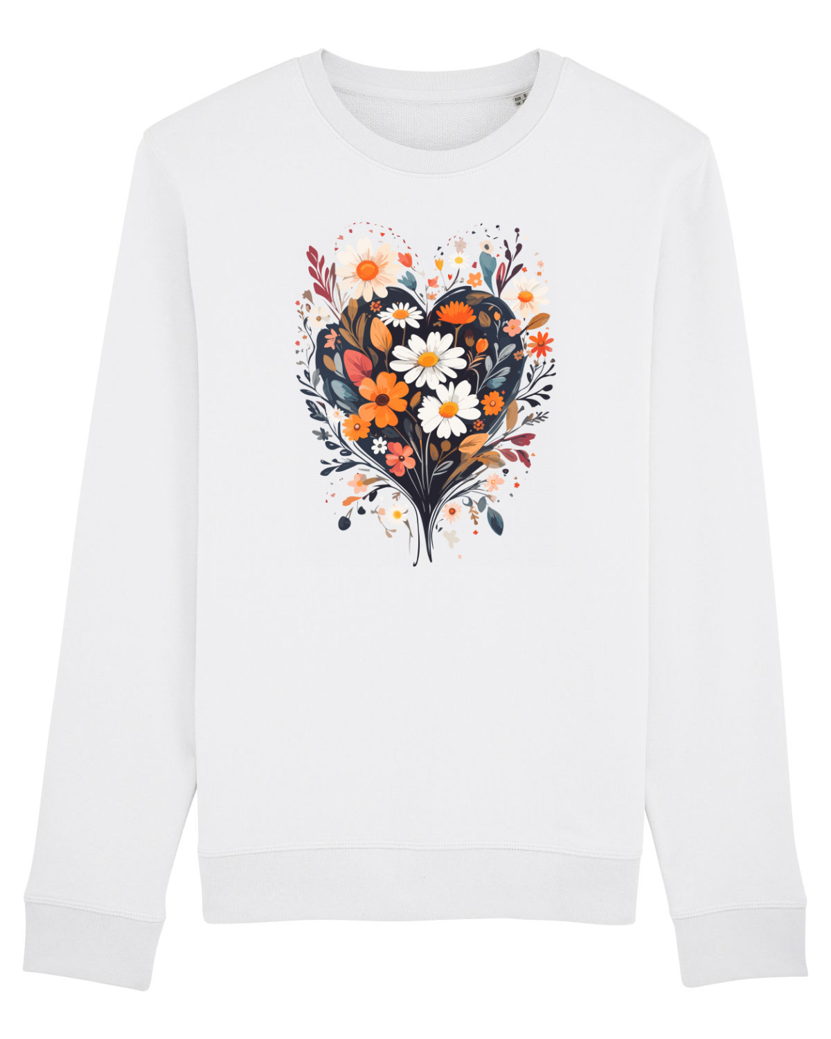 Bluză mânecă lungă Unisex Rise White