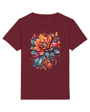 Flori boho 4 Burgundy