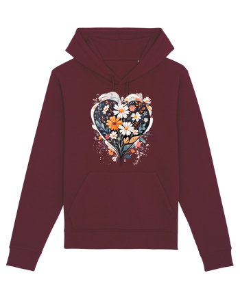 Flori boho 5 Burgundy