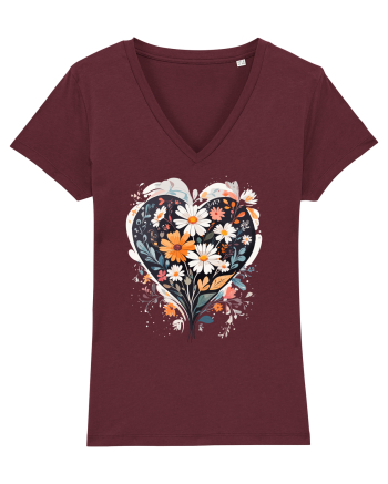 Flori boho 5 Burgundy