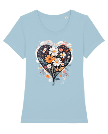 Flori boho 5 Sky Blue