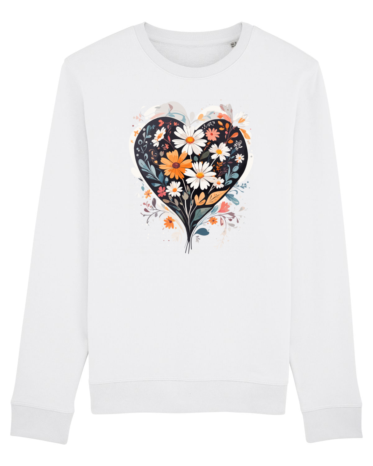 Bluză mânecă lungă Unisex Rise White