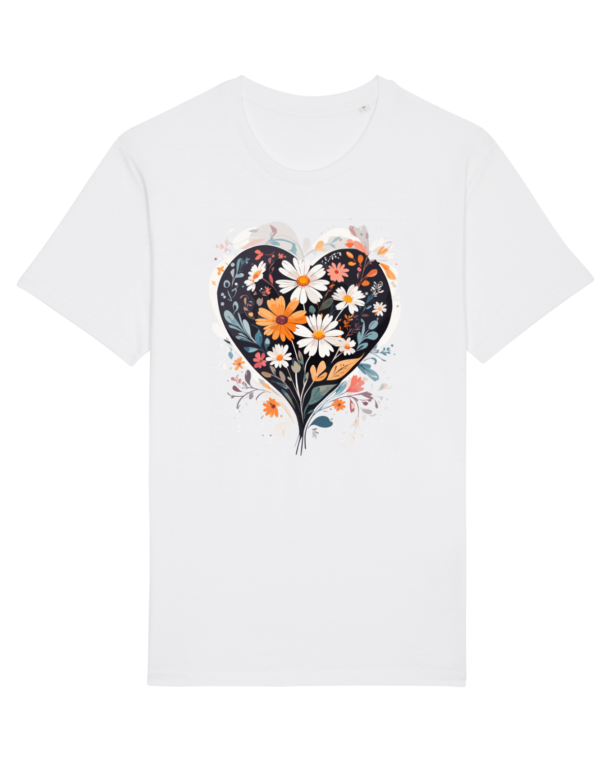 Tricou mânecă scurtă Unisex Rocker White
