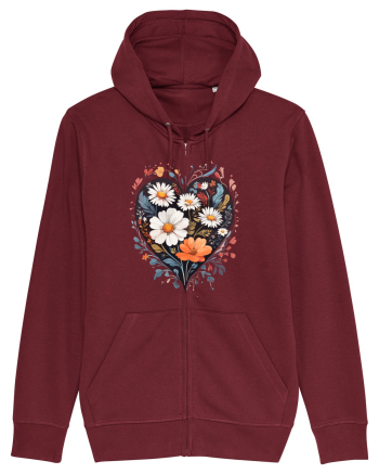 Flori boho 6 Burgundy