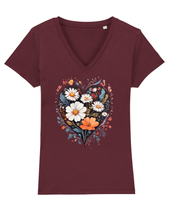 Flori boho 6 Burgundy