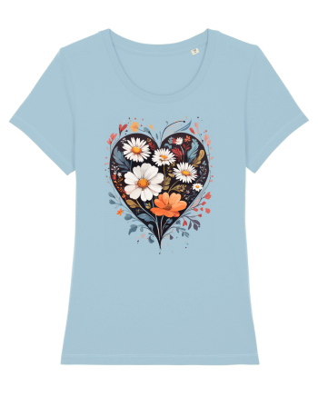 Flori boho 6 Sky Blue
