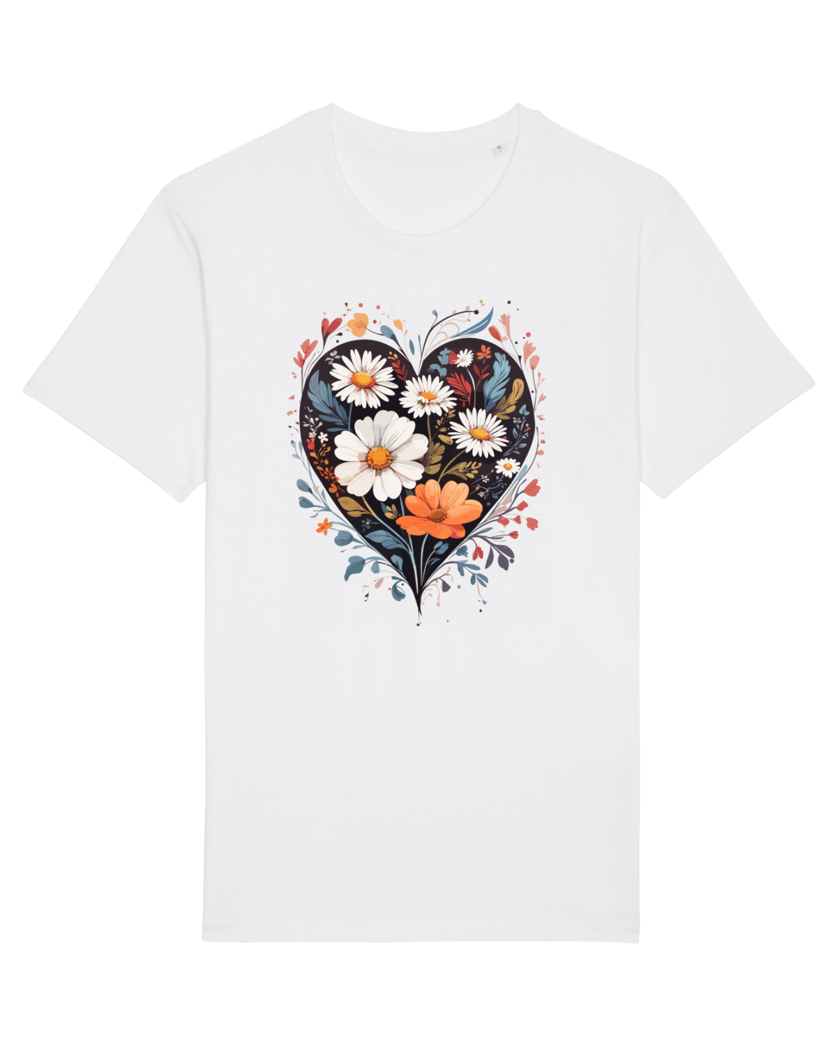 Tricou mânecă scurtă Unisex Rocker White