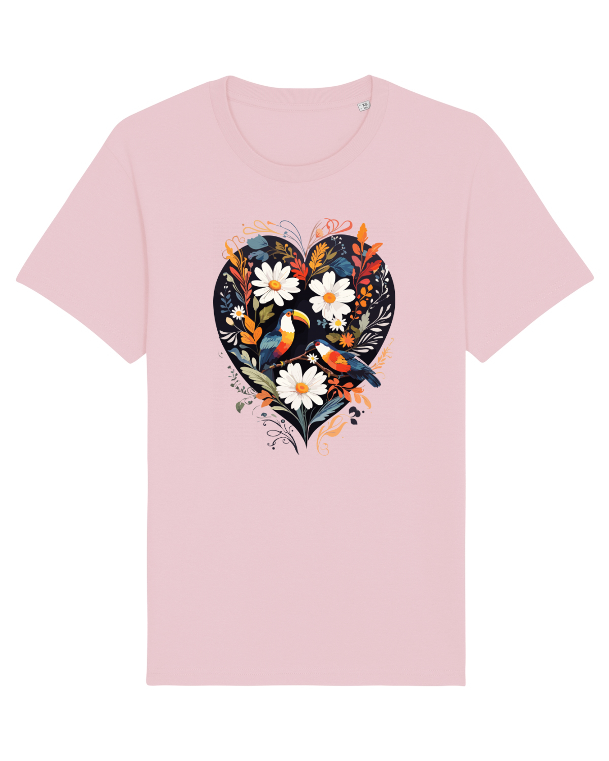 Tricou mânecă scurtă Unisex Rocker Cotton Pink