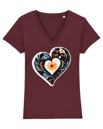 Flori boho 8 Burgundy
