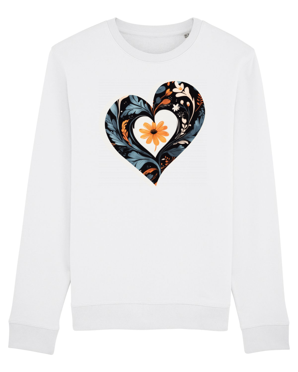 Bluză mânecă lungă Unisex Rise White