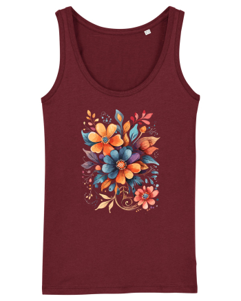 Flori boho 9 Burgundy