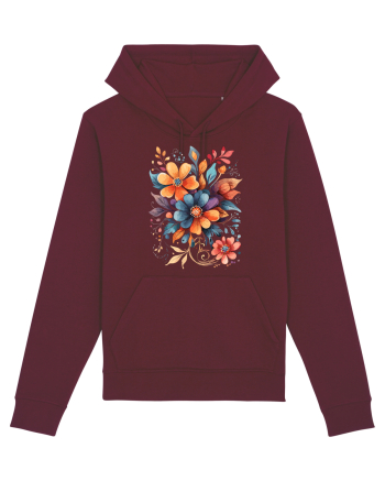 Flori boho 9 Burgundy