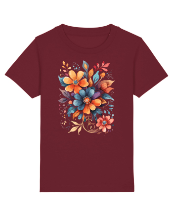 Flori boho 9 Burgundy