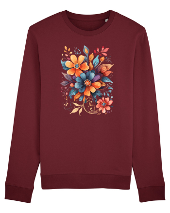 Flori boho 9 Burgundy