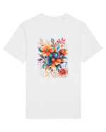 Flori boho 9 Tricou mânecă scurtă Unisex Rocker