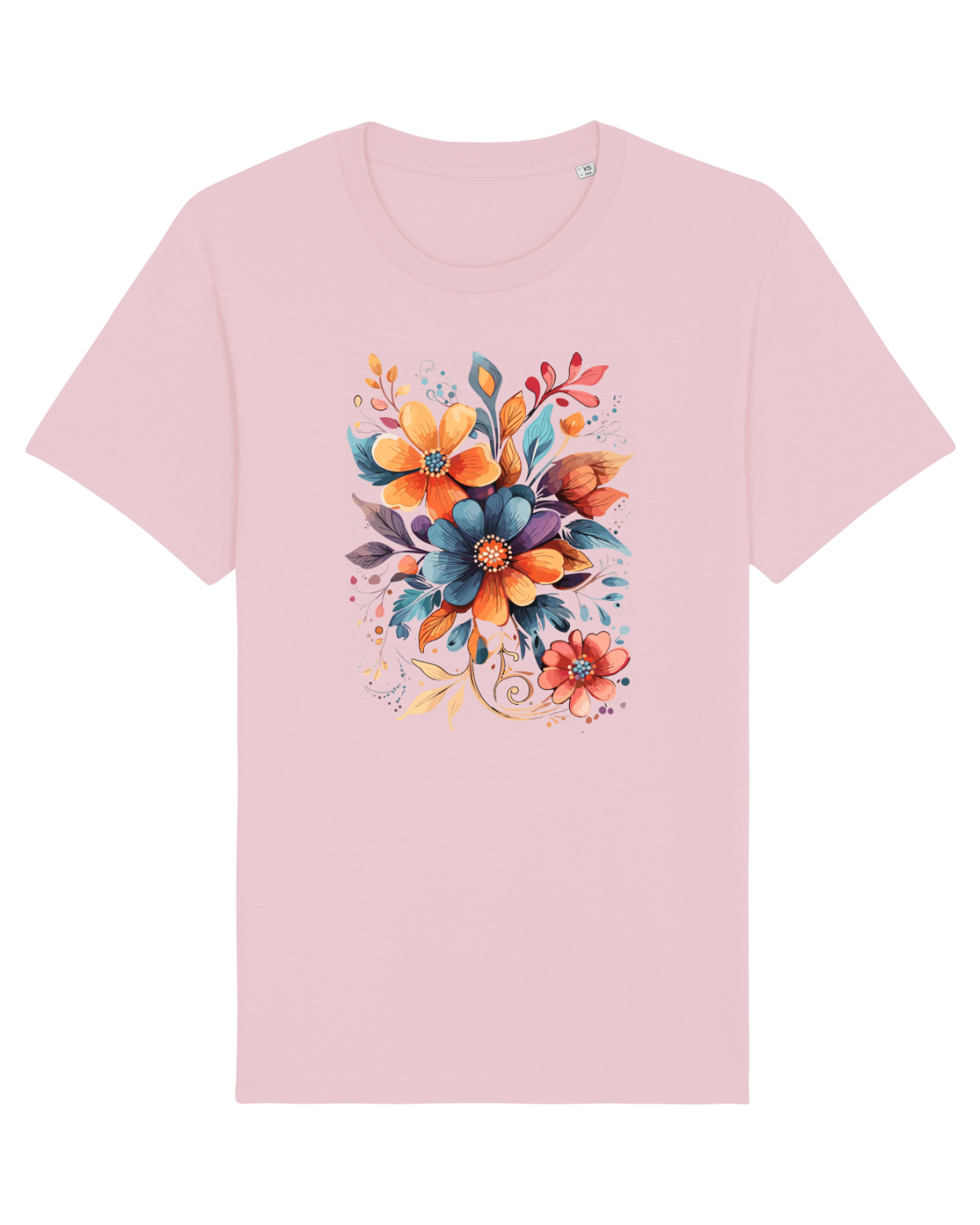 Tricou mânecă scurtă Unisex Rocker Cotton Pink