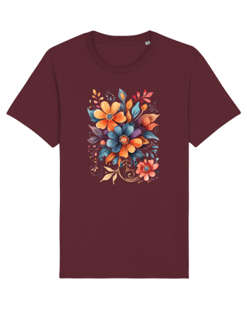 Flori boho 9 Burgundy