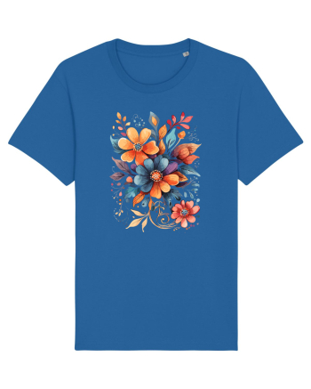 Flori boho 9 Royal Blue