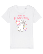 Love my Bunnycorn Tricou mânecă scurtă  Copii Mini Creator