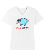 OAI nat? Tricou mânecă scurtă guler V Bărbat Presenter
