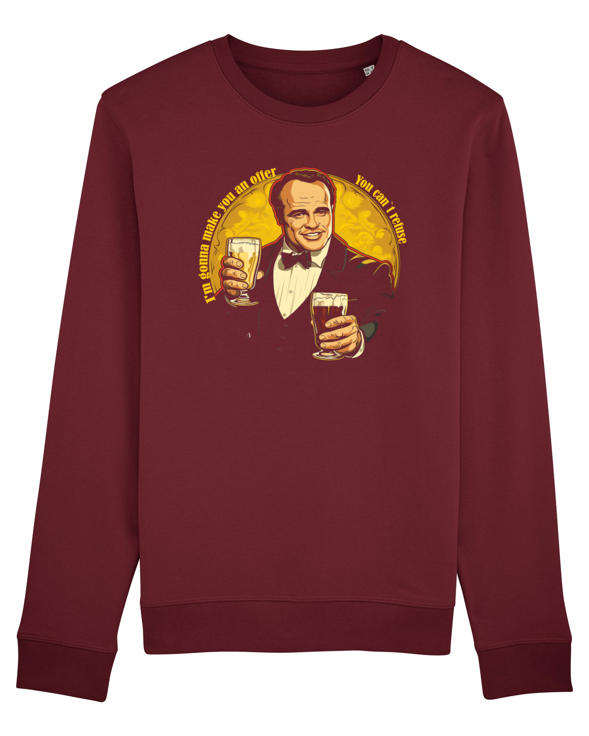 Bluză mânecă lungă Unisex Rise Burgundy