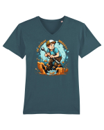 Ce-ai facut, Dorele?!?! :))) Tricou mânecă scurtă guler V Bărbat Presenter