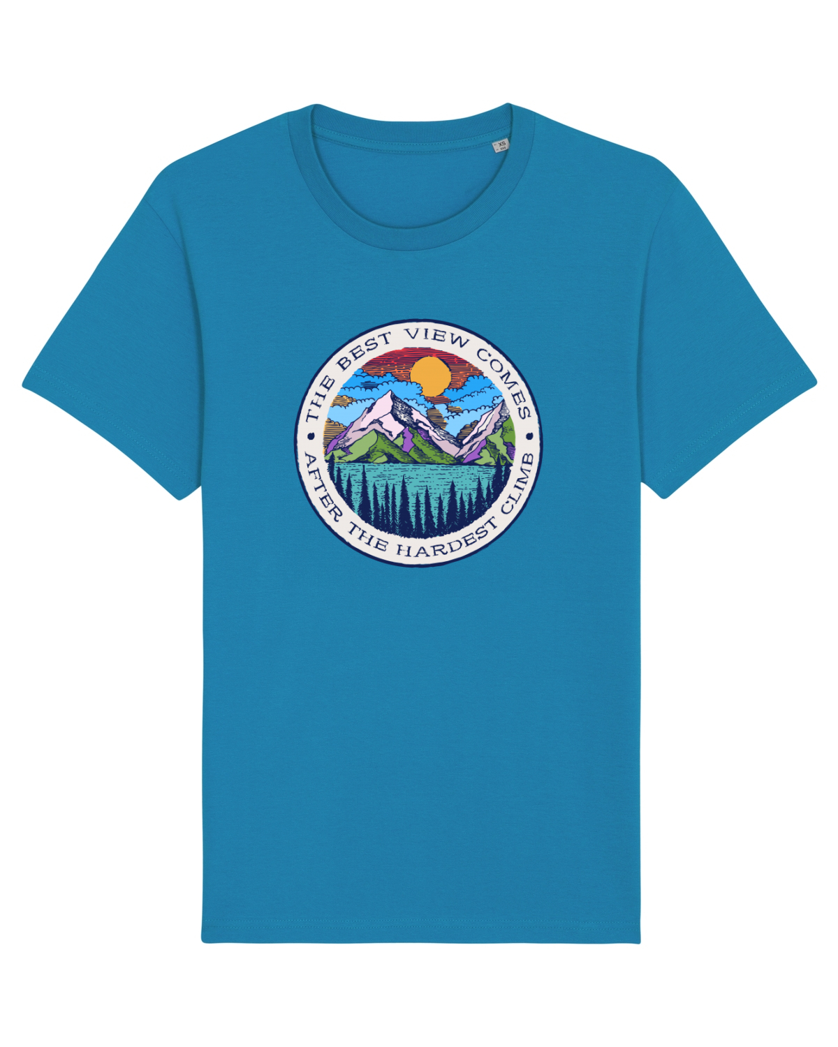 Tricou mânecă scurtă Unisex Rocker Azur