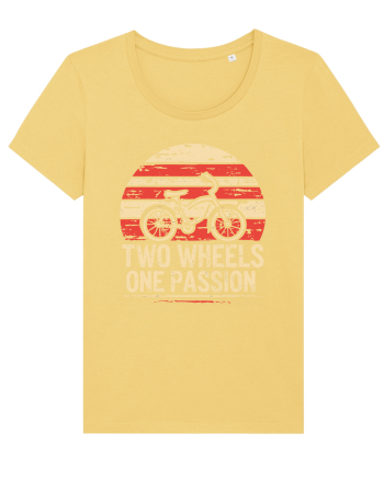 Two Wheels One Passion Retro Bicycle Distressed Sunset Jojoba