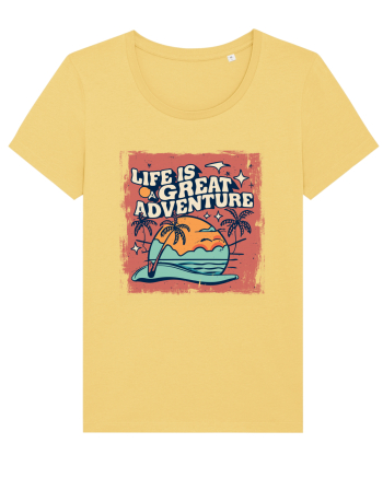 Life Is A Great Adventure Distressed Poster Style Jojoba