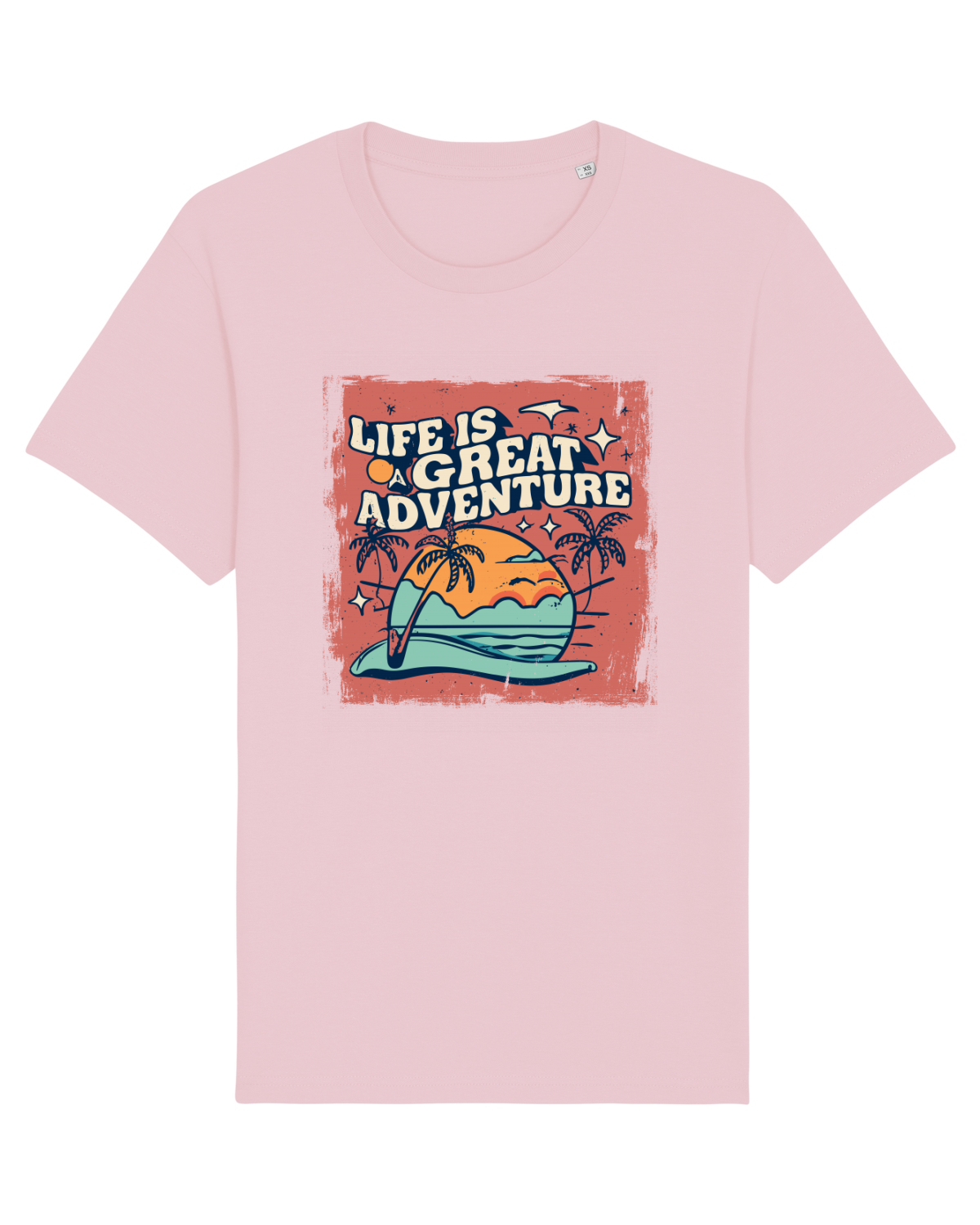 Tricou mânecă scurtă Unisex Rocker Cotton Pink
