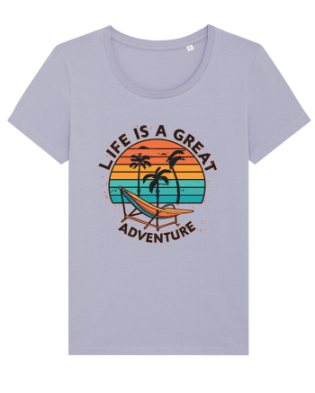Life Is A Great Adventure Retro Sunset Lavender