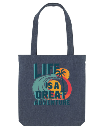Life Is A Great Adventure Summer Midnight Blue